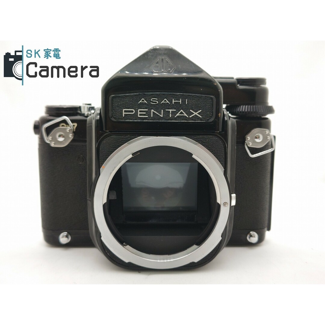 PENTAX(ペンタックス)のPENTAX 6ｘ7 TTL 前期 シャッター 露出 動作 ペンタックス ストラップ付 バケペン スマホ/家電/カメラのカメラ(フィルムカメラ)の商品写真