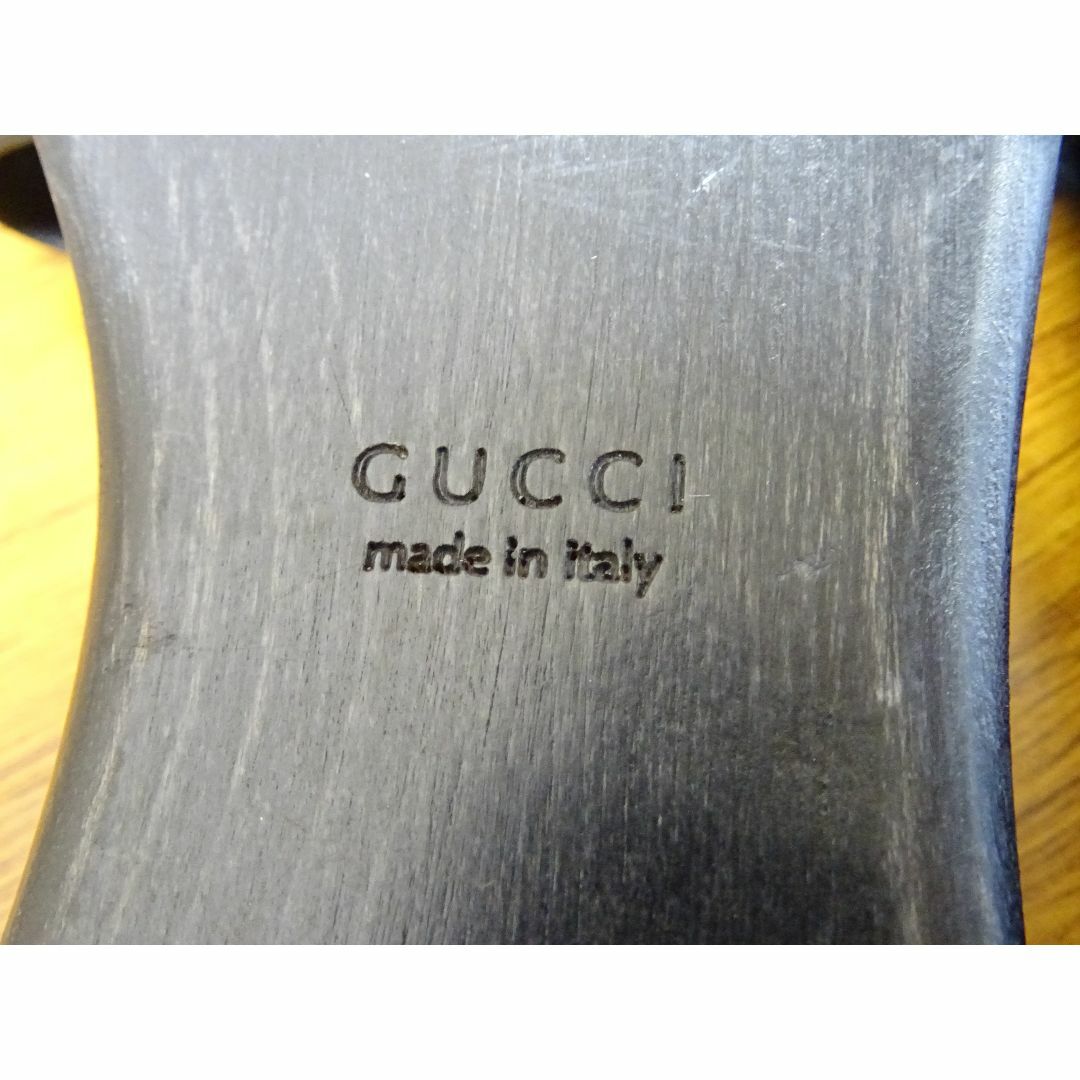 Gucci(グッチ)のK池017/ GUCCI グッチ サンダル レザー ブラック サイズ 36 レディースの靴/シューズ(サンダル)の商品写真