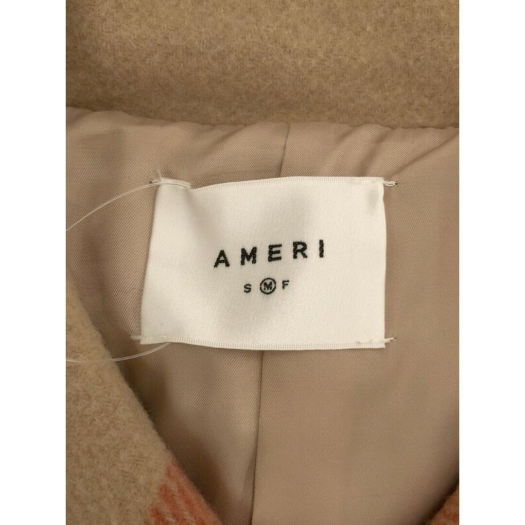 Ameri VINTAGE(アメリヴィンテージ)のAmeri VINTAGE アメリ ヴィンテージ CHECK SOUTIEN COLLAR COAT チェック柄ステンカラーベルテッドコート ベージュ M 02920750070 レディースのジャケット/アウター(その他)の商品写真