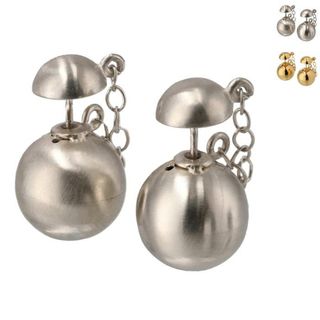 ジルサンダー(Jil Sander)のジル サンダー JIL SANDER ピアス メタルパール METAL SPHERE EARRINGS 1 スタッドピアス シルバー925 ハンドクラフト 2024年春夏新作 J11VG0004 P4865 (ピアス)