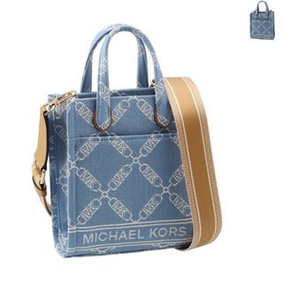 マイケルコース(Michael Kors)のマイケル マイケル コース MICHAEL MICHAEL KORS ショルダーバッグ GIGI XS エクストラスモール モノグラムキャンバス ロゴ ショッパートート クロスボディ 2024年春夏新作 32R4G3GC4U 0051 (ハンドバッグ)