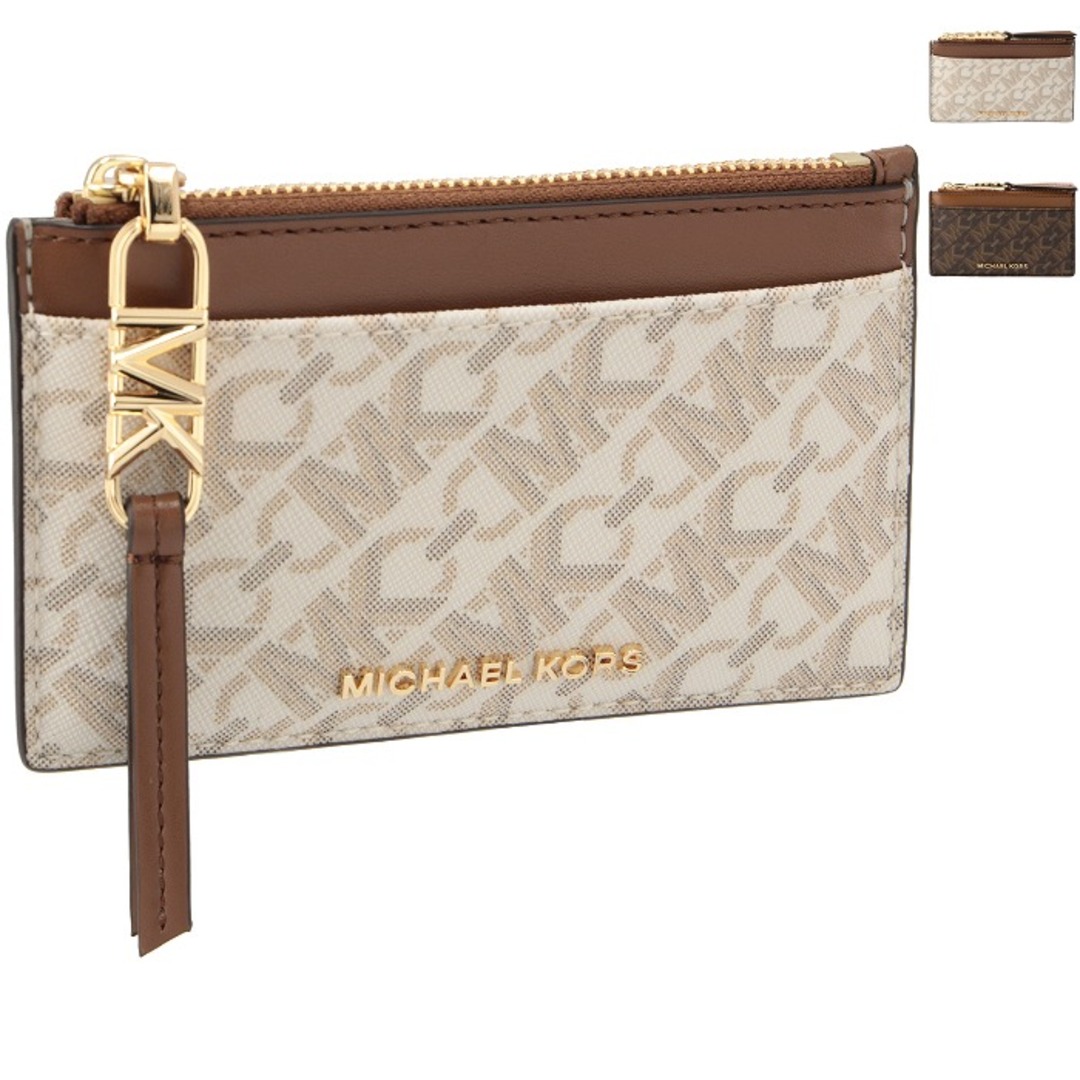 Michael Kors(マイケルコース)のマイケル マイケル コース MICHAEL MICHAEL KORS カードケース トップジップ スモール EMPIRE SM フラグメントケース ミニ財布 小銭入れ カードホルダー 2024年春夏新作 34H3G8ED1B 0005  レディースのファッション小物(名刺入れ/定期入れ)の商品写真