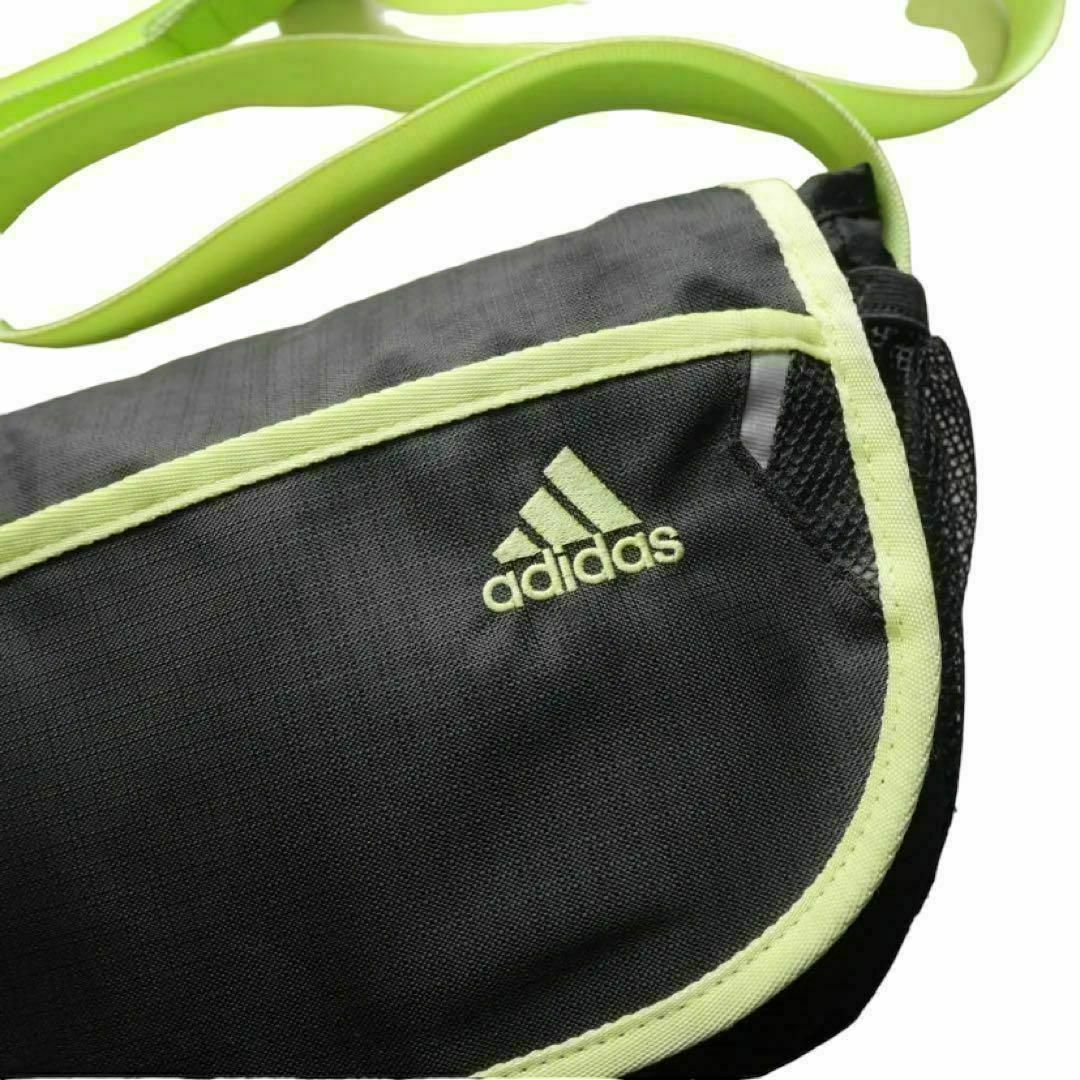 adidas(アディダス)の90s adidas アディダス ショルダーバッグ 蛍光色 ブラック メンズのバッグ(ショルダーバッグ)の商品写真