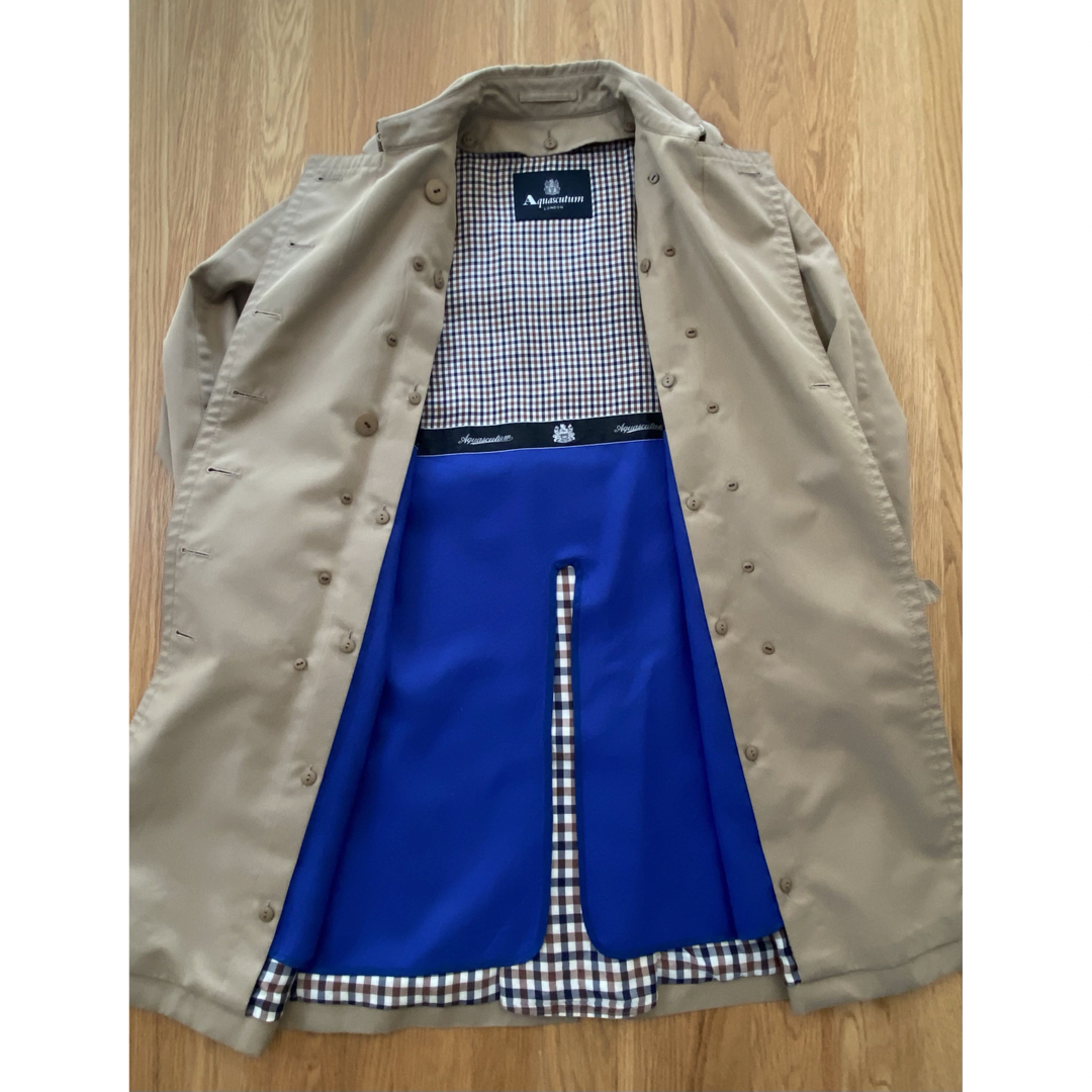 Aquascutum アクアスキュータム トレンチコート ライナー(青 Aquascutum アクアスキュータム トレンチコート ライナー(青