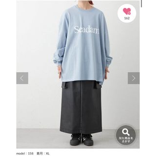 チャオパニックティピー(CIAOPANIC TYPY)のチャオパニックティピー　SEADAMロゴプリントビッグシルエットロンTee(Tシャツ(長袖/七分))