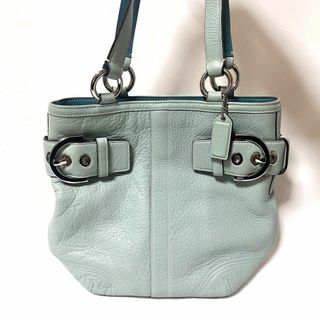 コーチ(COACH)のCOACH コーチ ハンドバッグ レザー ライトブルー(ハンドバッグ)