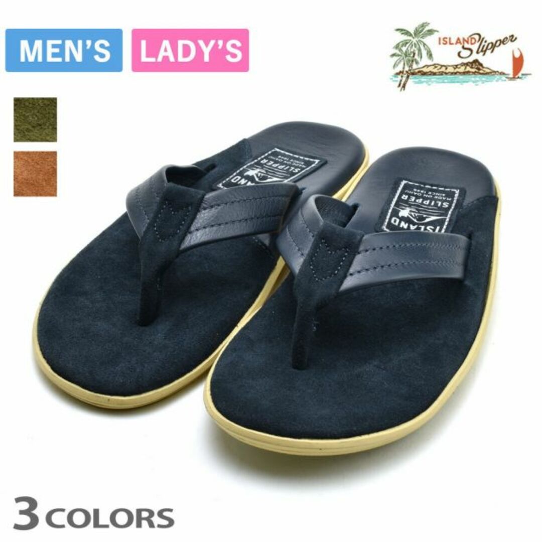 ISLAND SLIPPER(アイランドスリッパ)の【ARMY】アイランドスリッパ トングサンダル メンズ レディース レザーサンダル スエード ISLANDSLIPPER TWO TONE SUEDE THONG【送料無料】 メンズの靴/シューズ(サンダル)の商品写真