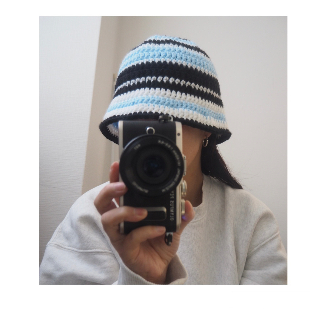 buckethat クロシェハット クラッシャーハット 男女兼用 メンズの帽子(ニット帽/ビーニー)の商品写真