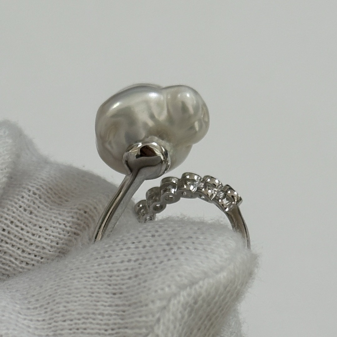 淡水パールリング　指輪　バロック　天然色　本真珠　242808 レディースのアクセサリー(リング(指輪))の商品写真