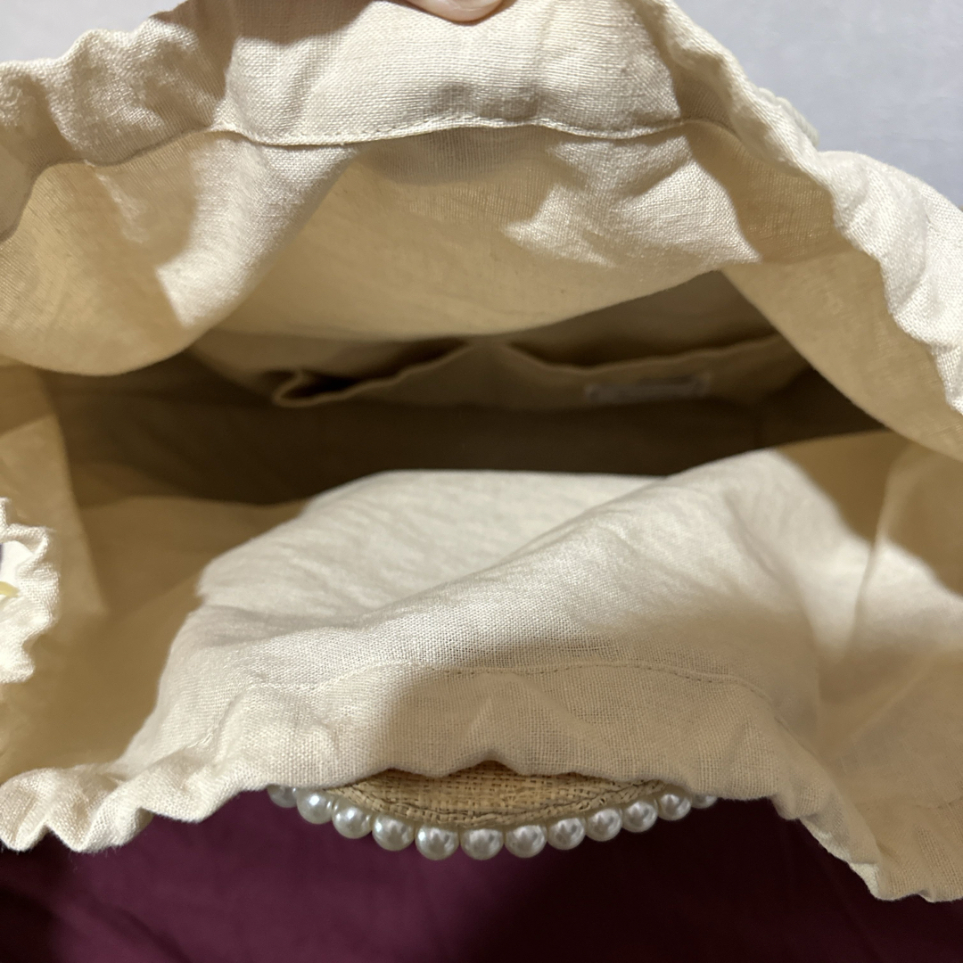 anatelier(アナトリエ)のアナトリエ　パールが可愛いかごバッグ レディースのバッグ(かごバッグ/ストローバッグ)の商品写真