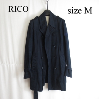 リコ(RICO)のRICO コットン ツイル トレンチコート ジャケット アウター M 日本製(トレンチコート)