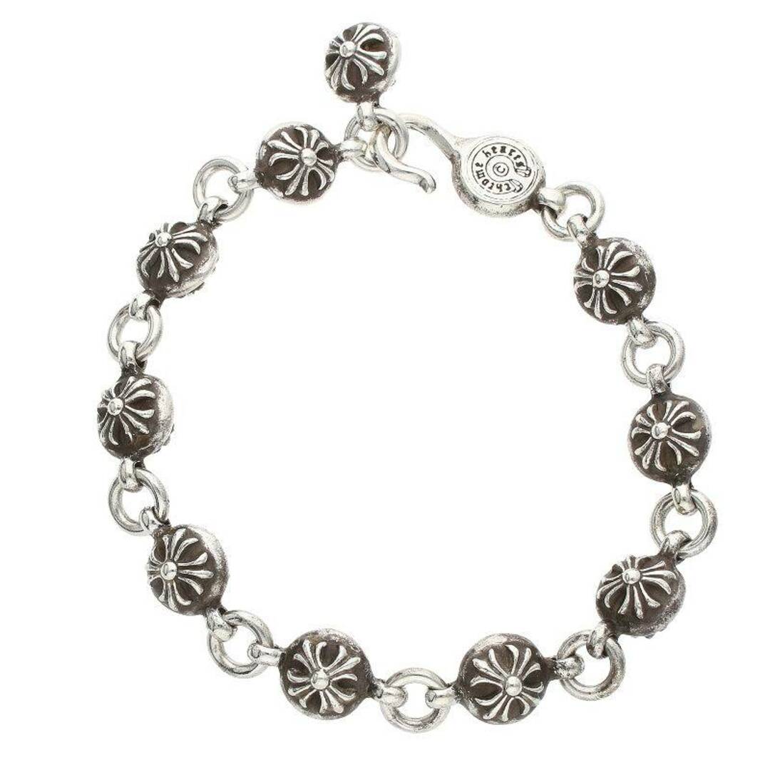 Chrome Hearts(クロムハーツ)のクロムハーツ  NO2 BALL/#2クロスボール シルバーブレスレット メンズ メンズのアクセサリー(ブレスレット)の商品写真