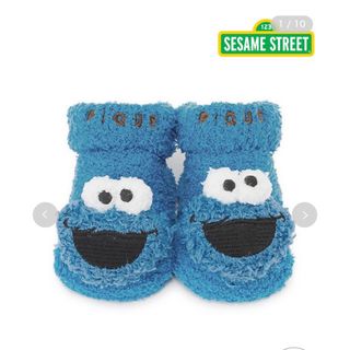 ジェラートピケ(gelato pique)の【SESAME STREET】【BABY】クッキーモンスターソックス 新品(靴下/タイツ)