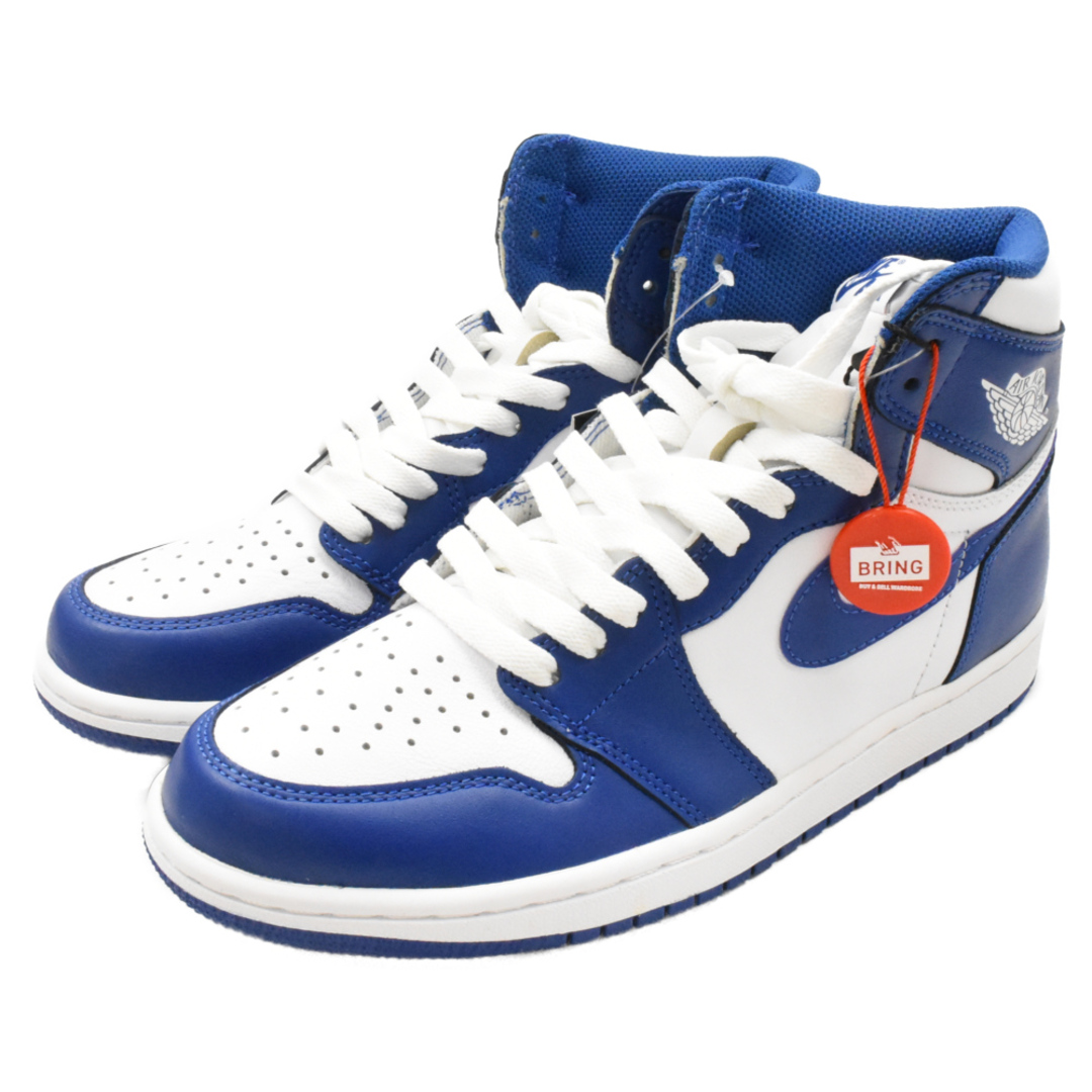 NIKE(ナイキ)のNIKE ナイキ AIR JORDAN 1 RETRO HIGH OG STORM BLUE エアジョーダン1レトロハイ ストームブルー ハイカットスニーカー ブルー/ホワイト US8 555088-127 メンズの靴/シューズ(スニーカー)の商品写真