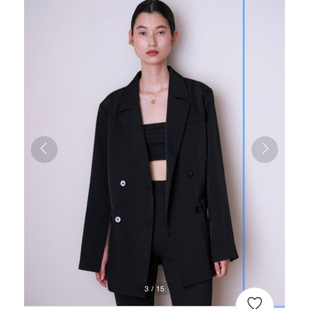 6 (ROKU)(ロク)のENOF twill slit jacket レディースのジャケット/アウター(テーラードジャケット)の商品写真