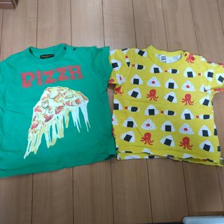 マーキーズ(MARKEY'S)の95 マーキーズ　半袖　Ｔシャツ　2枚セット ピザ　おにぎり(Tシャツ/カットソー)