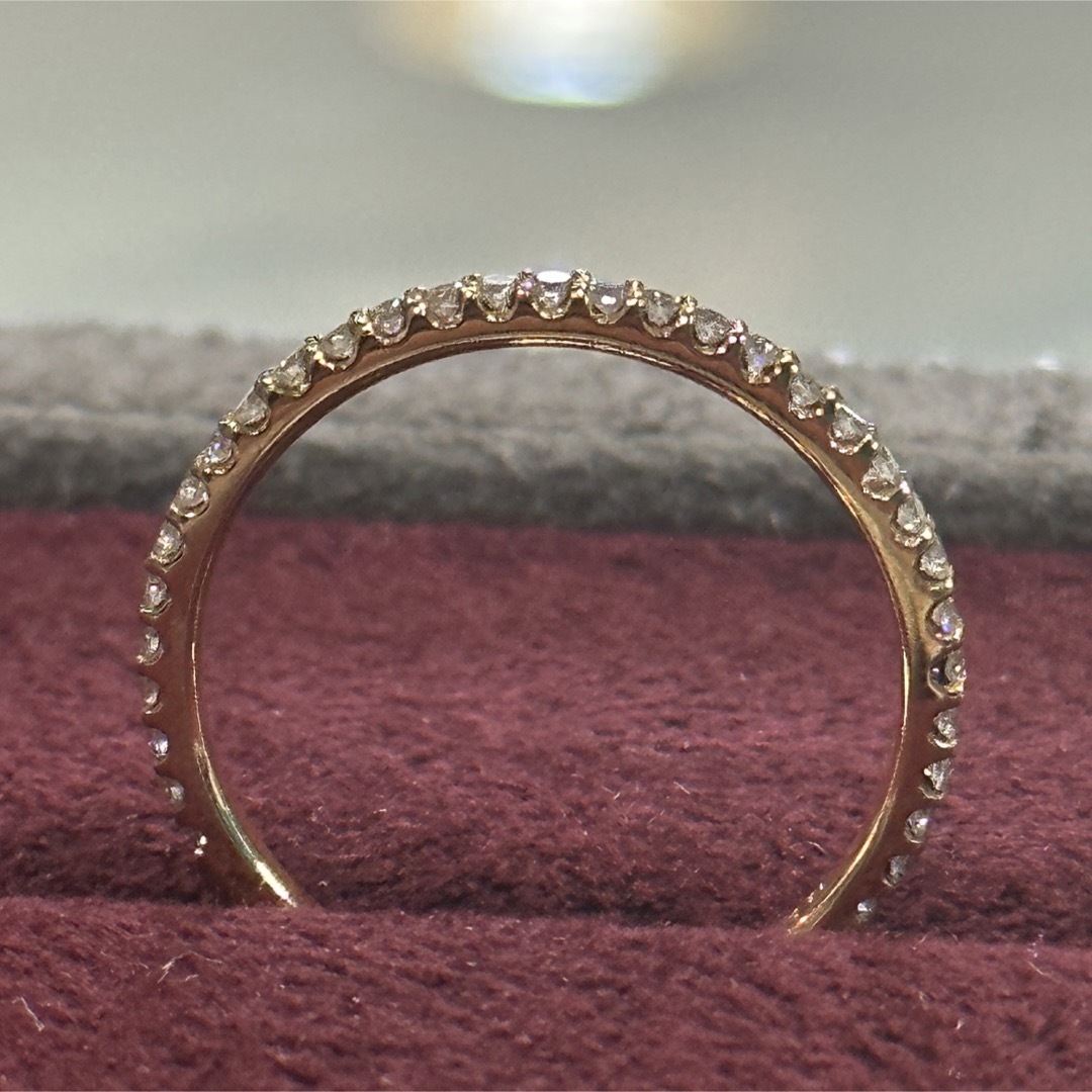 K18天然ダイヤ0.261ctエタニティリング レディースのアクセサリー(リング(指輪))の商品写真