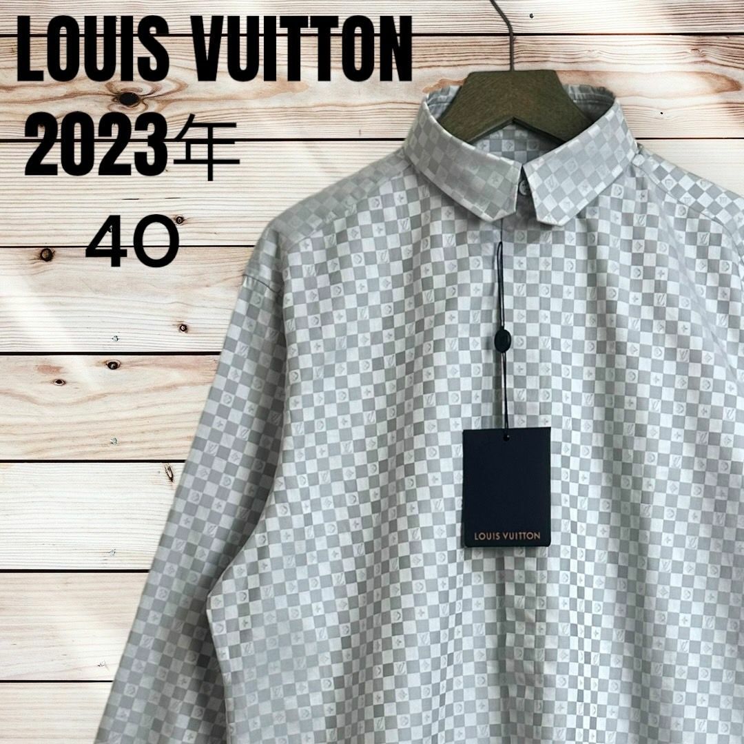 LOUIS VUITTON(ルイヴィトン)の23SS☆即完売品☆ルイヴィトン ドレスシャツ DNAカラー ダミエ 長袖  メンズのトップス(シャツ)の商品写真