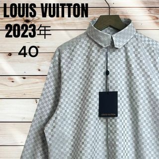 ルイヴィトン(LOUIS VUITTON)の23SS☆即完売品☆ルイヴィトン ドレスシャツ DNAカラー ダミエ 長袖 (シャツ)