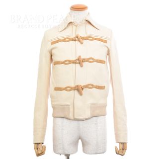ディオール(Dior)のディオール ディオールオム ダッフルジャケット ウール クリーム 44サイズ(ダッフルコート)