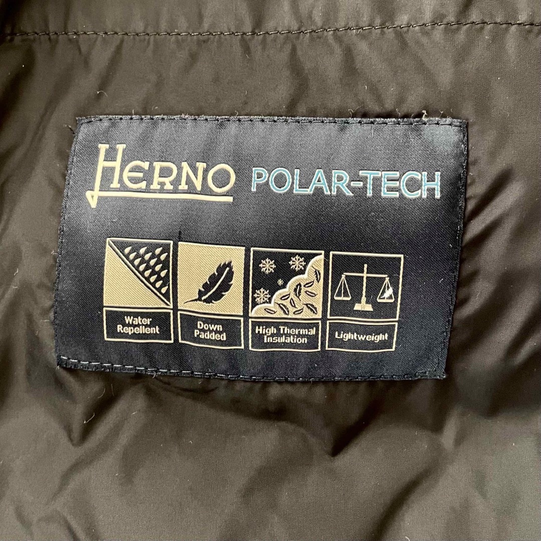 HERNO(ヘルノ)のHERNO ヘルノ ダウンジャケット POLAR TECH ブラック 48 黒 メンズのジャケット/アウター(ダウンジャケット)の商品写真