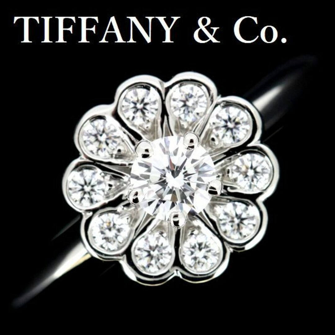 Tiffany & Co.(ティファニー)のティファニー エンチャントフラワー ダイヤモンド リング Pt950 10号 レディースのアクセサリー(リング(指輪))の商品写真