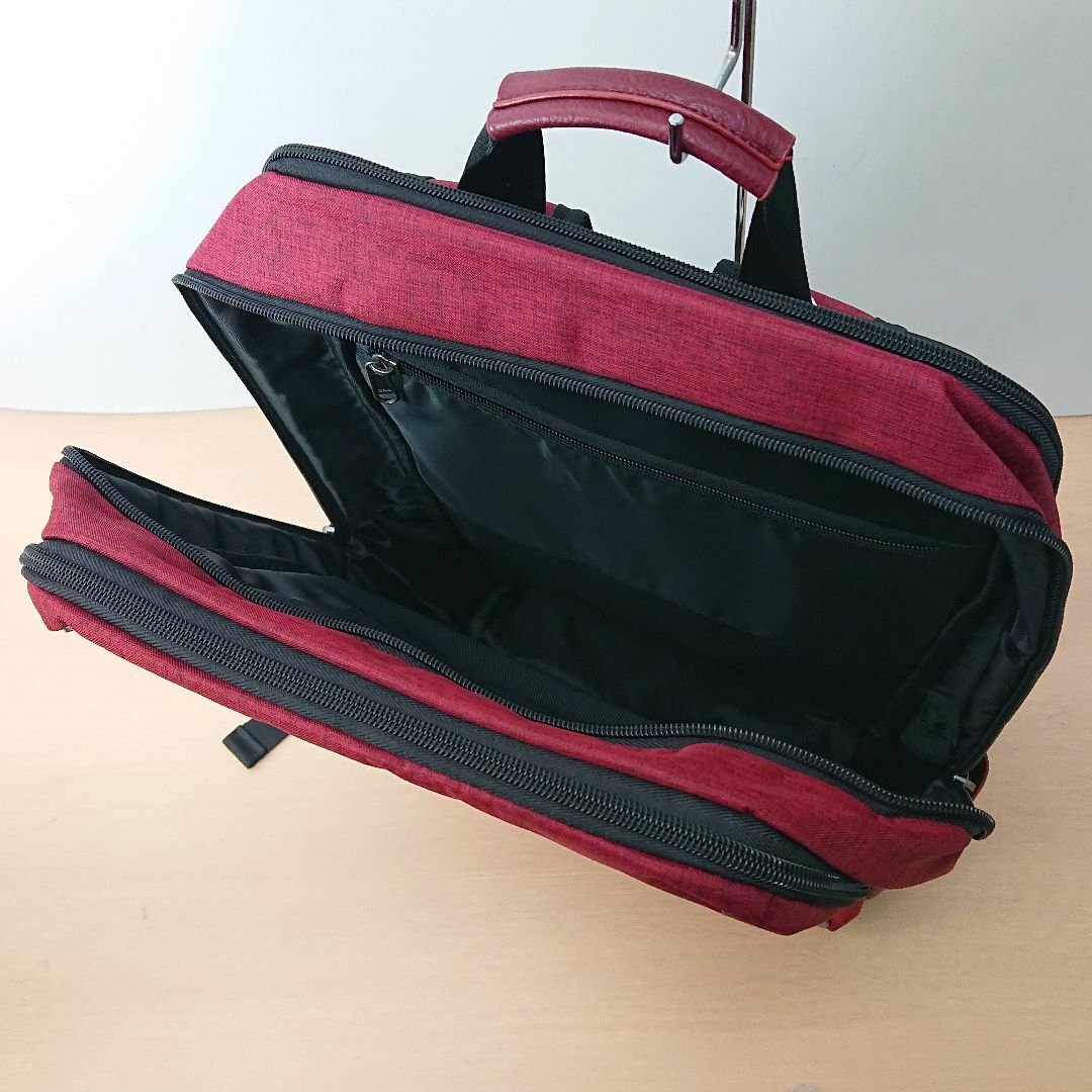 【新品】グッシオ ウォーモ 19-8001 ビジネスリュック レッド メンズのバッグ(バッグパック/リュック)の商品写真