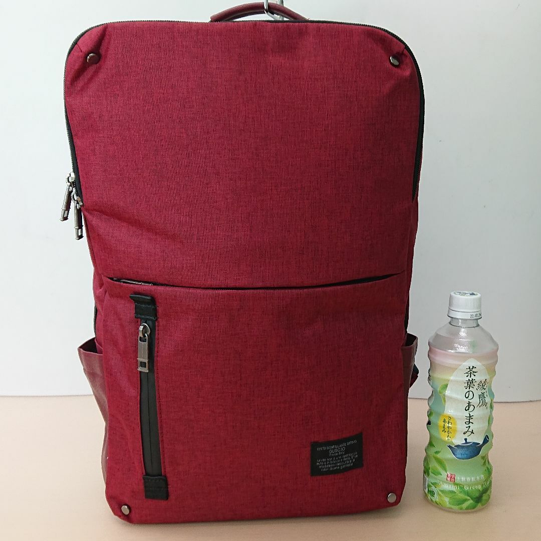 【新品】グッシオ ウォーモ 19-8001 ビジネスリュック レッド メンズのバッグ(バッグパック/リュック)の商品写真