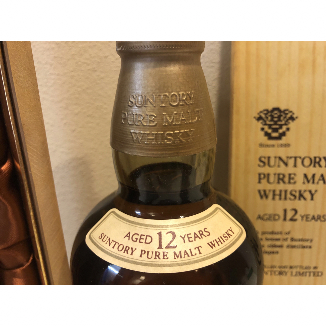 M-12 山崎12年　ピュアモルト　750ml ウイスキー　桐箱付き 食品/飲料/酒の酒(ウイスキー)の商品写真