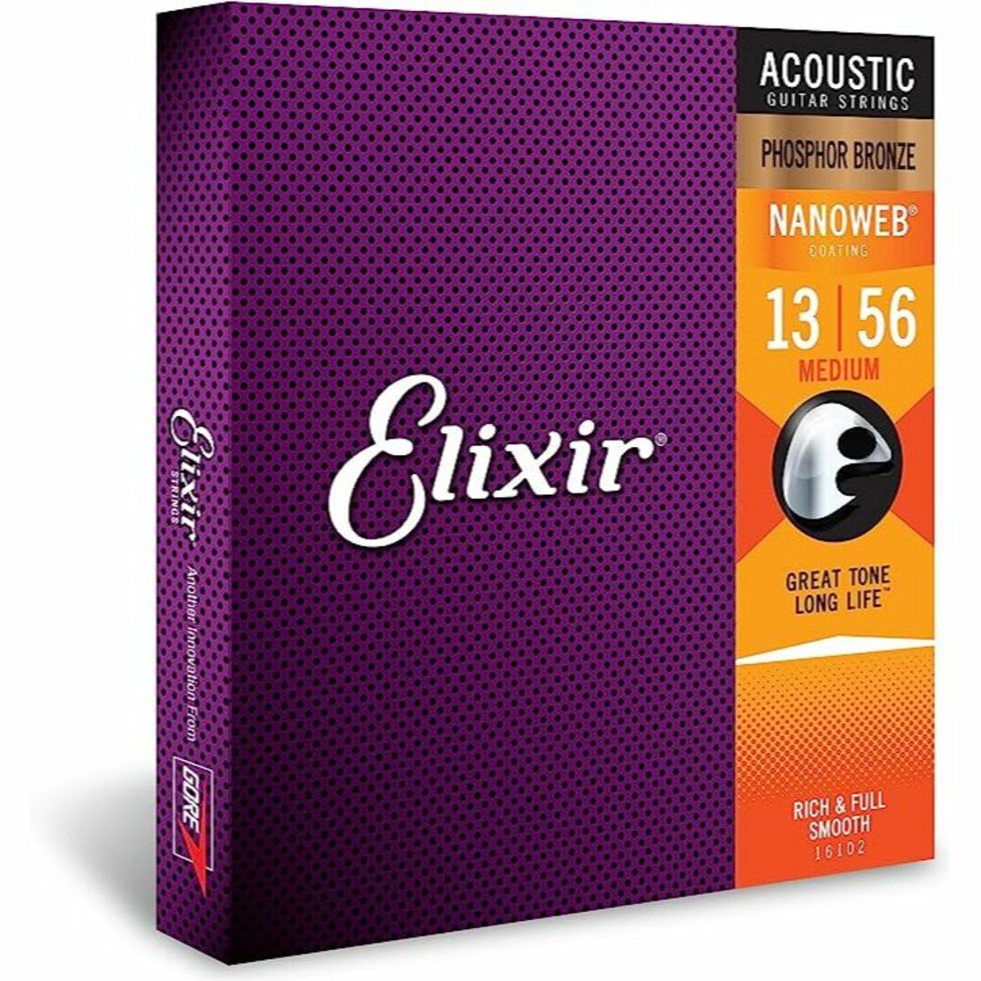 ELIXIR(エリクシール)のELIXIR Strings エリクサー弦 アコースティックギター弦16102 楽器のギター(アコースティックギター)の商品写真