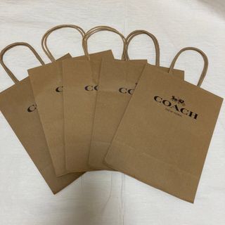 コーチ(COACH)の未使用　COACH 紙袋　手提げ袋　5枚　ショッパー　コーチ(ショップ袋)