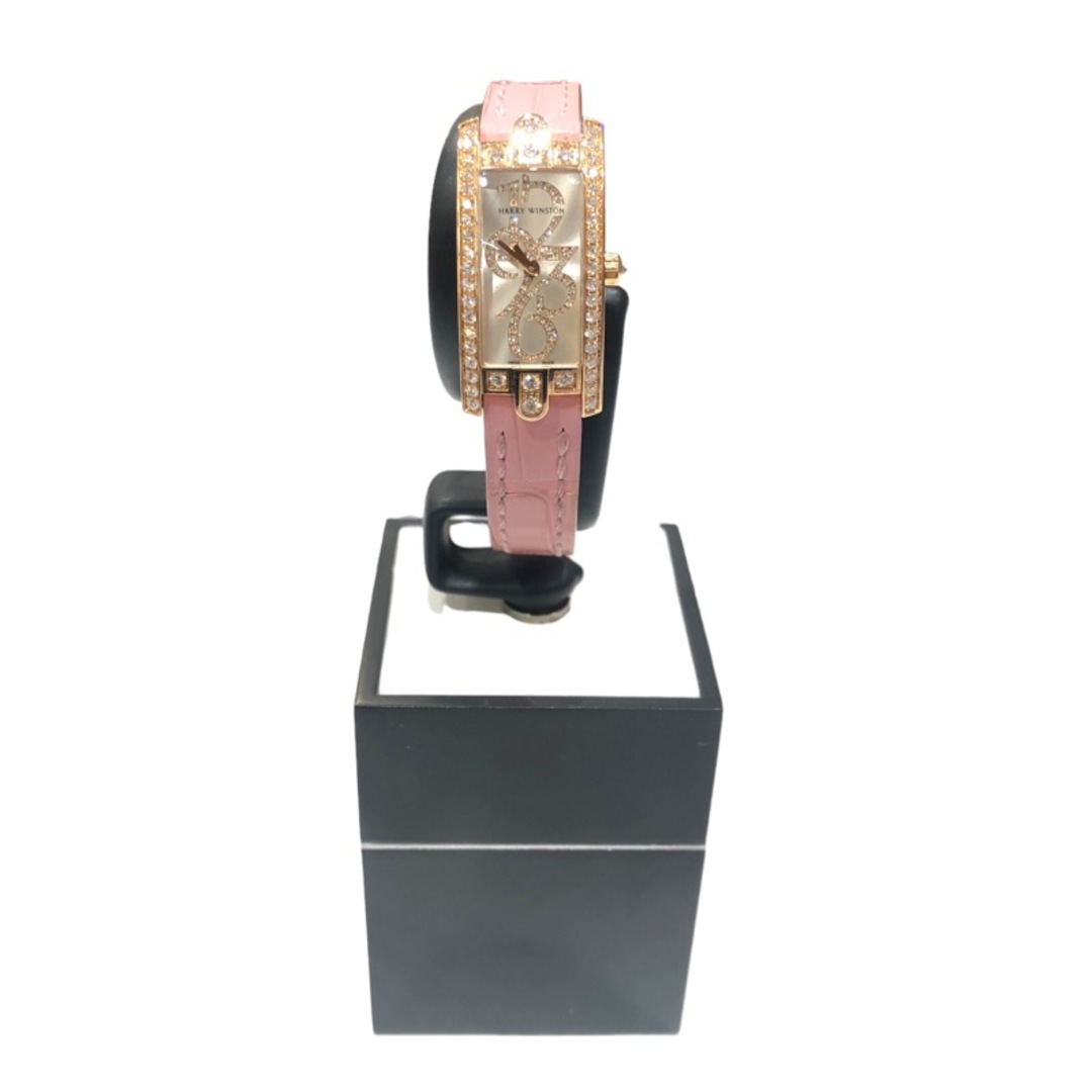 HARRY WINSTON(ハリーウィンストン)の　ハリーウィンストン HARRY WINSTON アヴェニューCミニ   ACCQHM16RR001 シルバー K18ピンクゴールド レザー クオーツ レディース 腕時計 レディースのファッション小物(腕時計)の商品写真