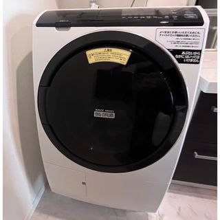 ヒタチ(日立)の【ムギ様専用】HITACHI ドラム式洗濯乾燥機 BD-SG100EL(W)(洗濯機)