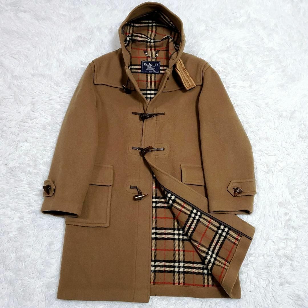 BURBERRY(バーバリー)の美品 XL バーバリー スペシャリティ ダッフルコート ウール100 茶 トグル メンズのジャケット/アウター(ダッフルコート)の商品写真