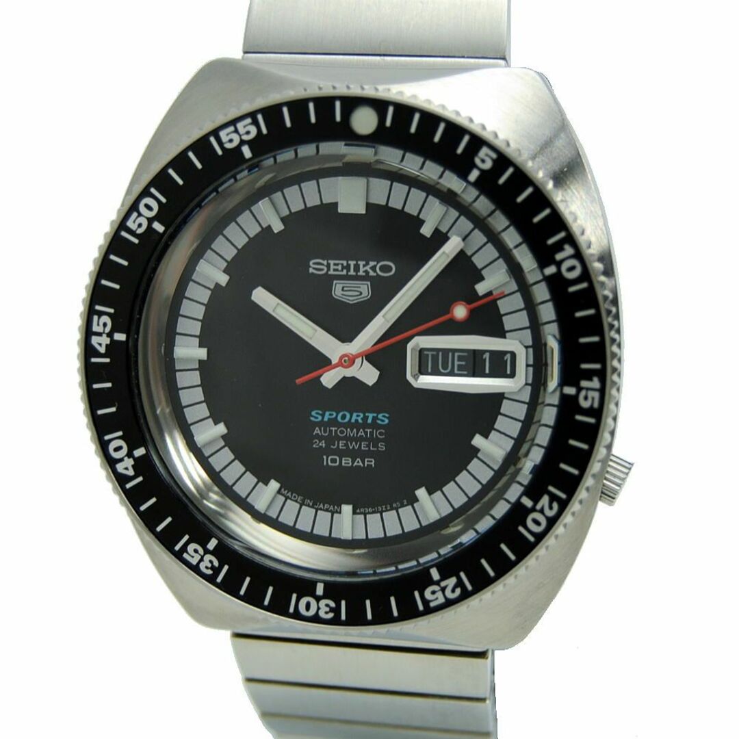 SEIKO - セイコー/SEIKO/メンズ時計/セイコー5スポーツ/メカニカル/55周年記念/SS/黒/SBSA223/4R36-13S0【MW1580】