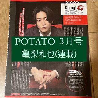 カトゥーン(KAT-TUN)のPOTATO 亀梨和也 KAT-TUN Going 連載 切り抜き 3月号(アート/エンタメ/ホビー)