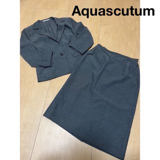 アクアスキュータム(AQUA SCUTUM)のAquascutum スカートスーツ 上下セット ジャケット スカート 春用(スーツ)