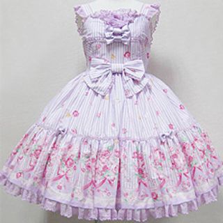 アンジェリックプリティー(Angelic Pretty)のティアラローズ ティアードJSK+カチューシャ(ひざ丈ワンピース)