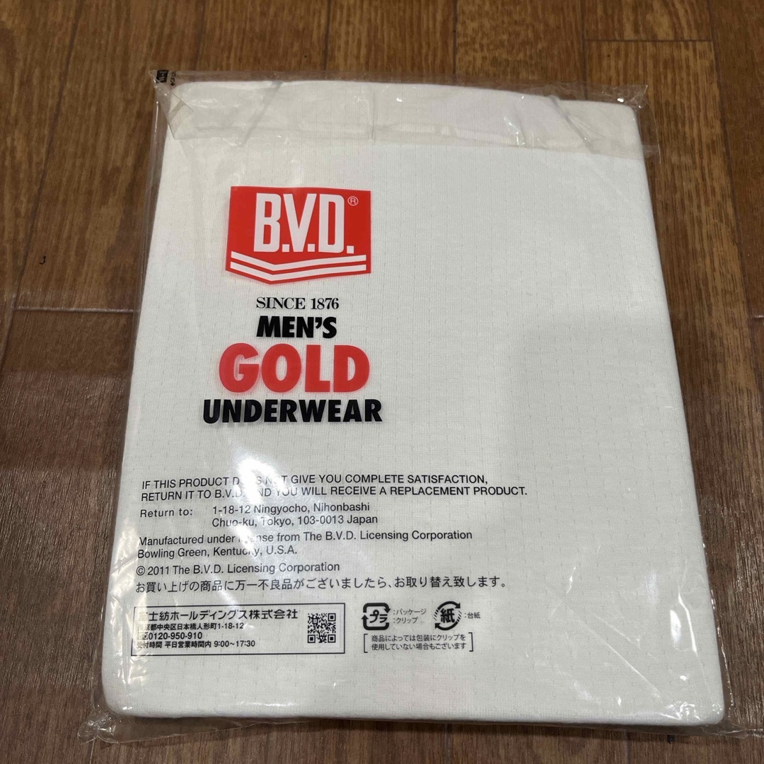 BVD(ビーブイディー)のBVD 丸首8分袖Tシャツ　Lサイズ メンズのアンダーウェア(その他)の商品写真