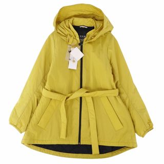 マックスマーラ(Max Mara)の未使用 マックスマーラウィークエンド Max Mara WEEKEND ジャケット フード付き ベルト 中綿 ジップアップ アウター レディース  CHA32 USA2 FB34 MEX24 GB4 IJ36(S相当) イエロー(その他)