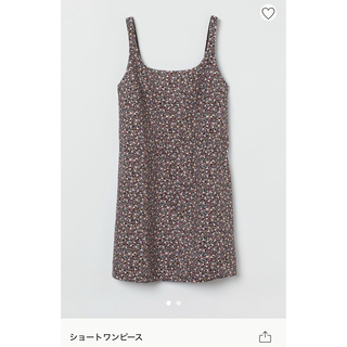 エイチアンドエム(H&M)のH&M 花柄　ショートワンピース(ミニワンピース)