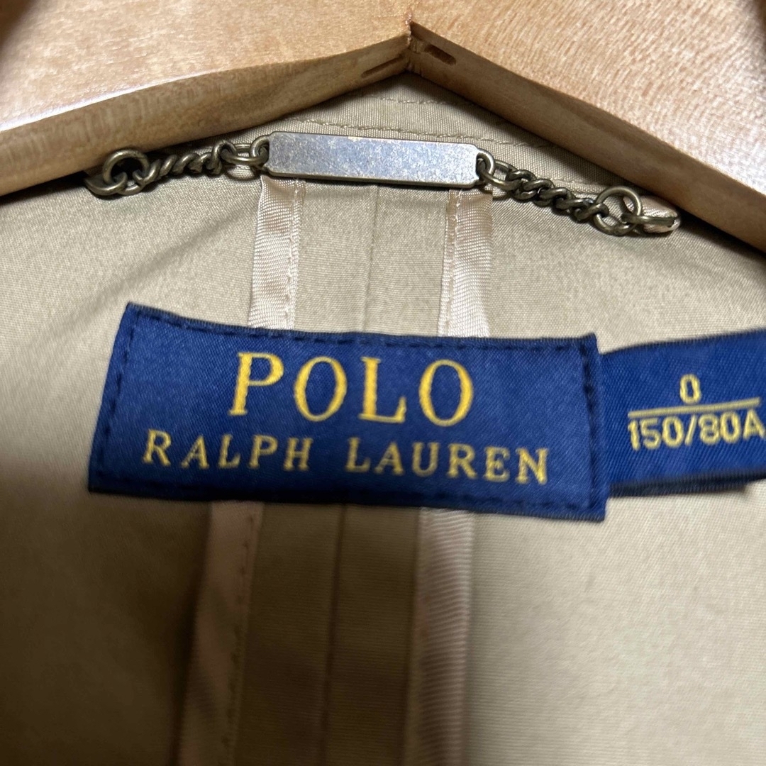 POLO RALPH LAUREN(ポロラルフローレン)の値下げ❗️ラルフローレン　ベージュトレンチコート　0サイズ　150/80A レディースのジャケット/アウター(トレンチコート)の商品写真