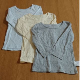 ユニクロ(UNIQLO)のユニクロ 長袖 肌着 100 3枚セット(下着)