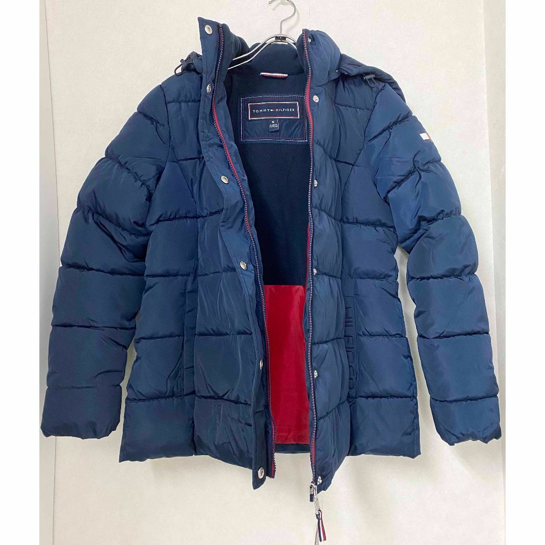 TOMMY HILFIGER(トミーヒルフィガー)の新品 M ★ トミーヒルフィガー レディース 中綿 フード ジャケット ネイビー レディースのジャケット/アウター(ダウンジャケット)の商品写真