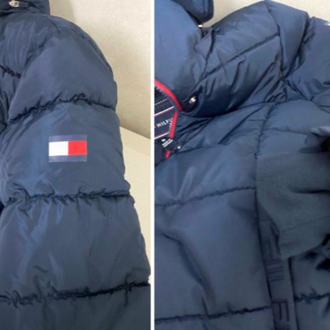 TOMMY HILFIGER(トミーヒルフィガー)の新品 M ★ トミーヒルフィガー レディース 中綿 フード ジャケット ネイビー レディースのジャケット/アウター(ダウンジャケット)の商品写真