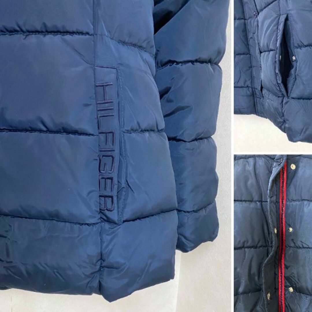 TOMMY HILFIGER(トミーヒルフィガー)の新品 M ★ トミーヒルフィガー レディース 中綿 フード ジャケット ネイビー レディースのジャケット/アウター(ダウンジャケット)の商品写真