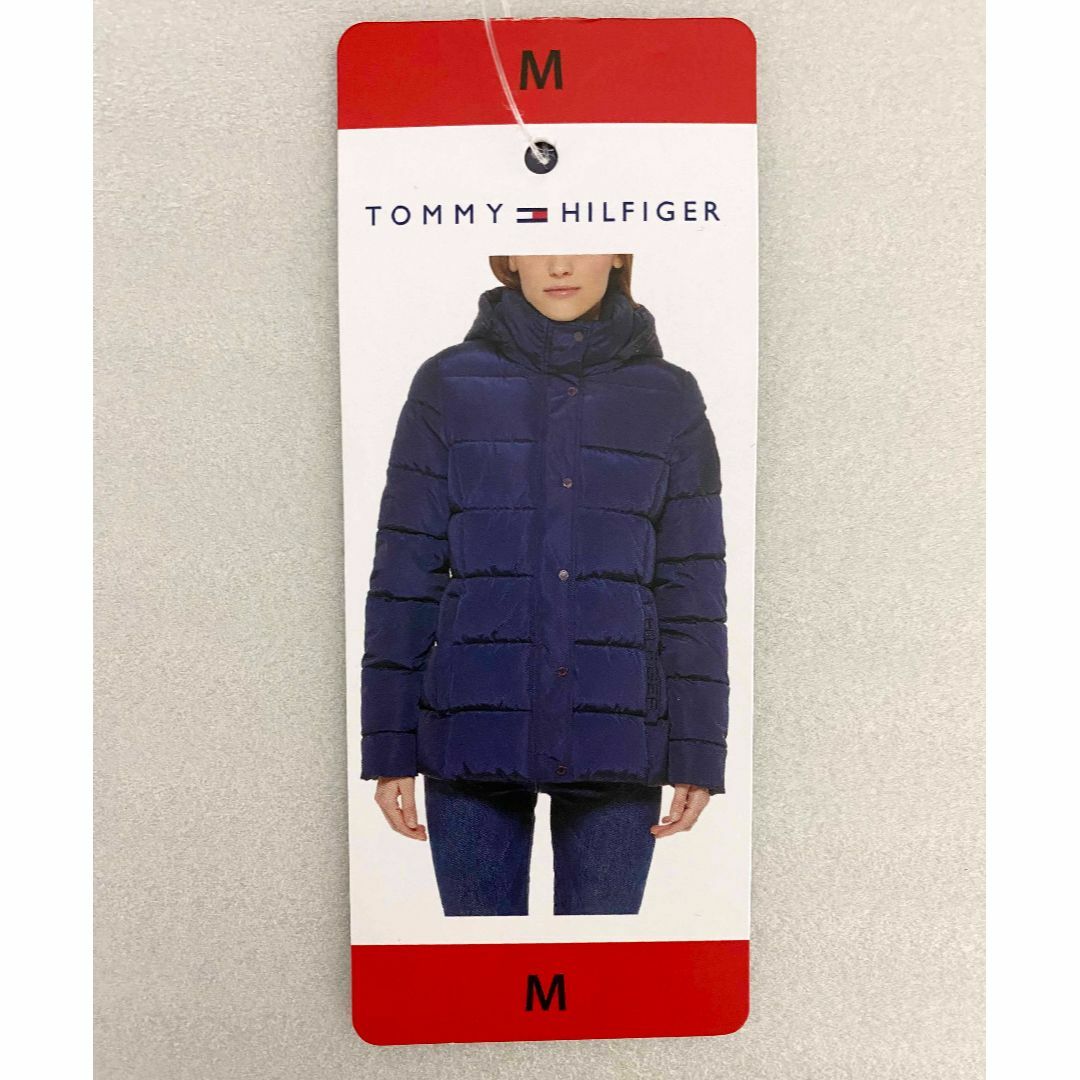 TOMMY HILFIGER(トミーヒルフィガー)の新品 M ★ トミーヒルフィガー レディース 中綿 フード ジャケット ネイビー レディースのジャケット/アウター(ダウンジャケット)の商品写真