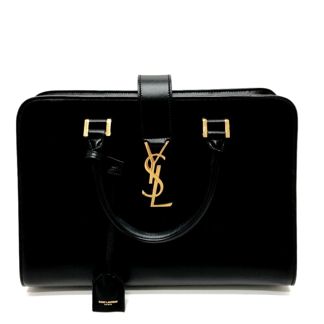 Saint Laurent(サンローラン)のサンローランパリ SAINT LAURENT PARIS ベイビーカバス YSL トートバッグ ハンドバッグ レザー ブラック レディースのバッグ(ショルダーバッグ)の商品写真