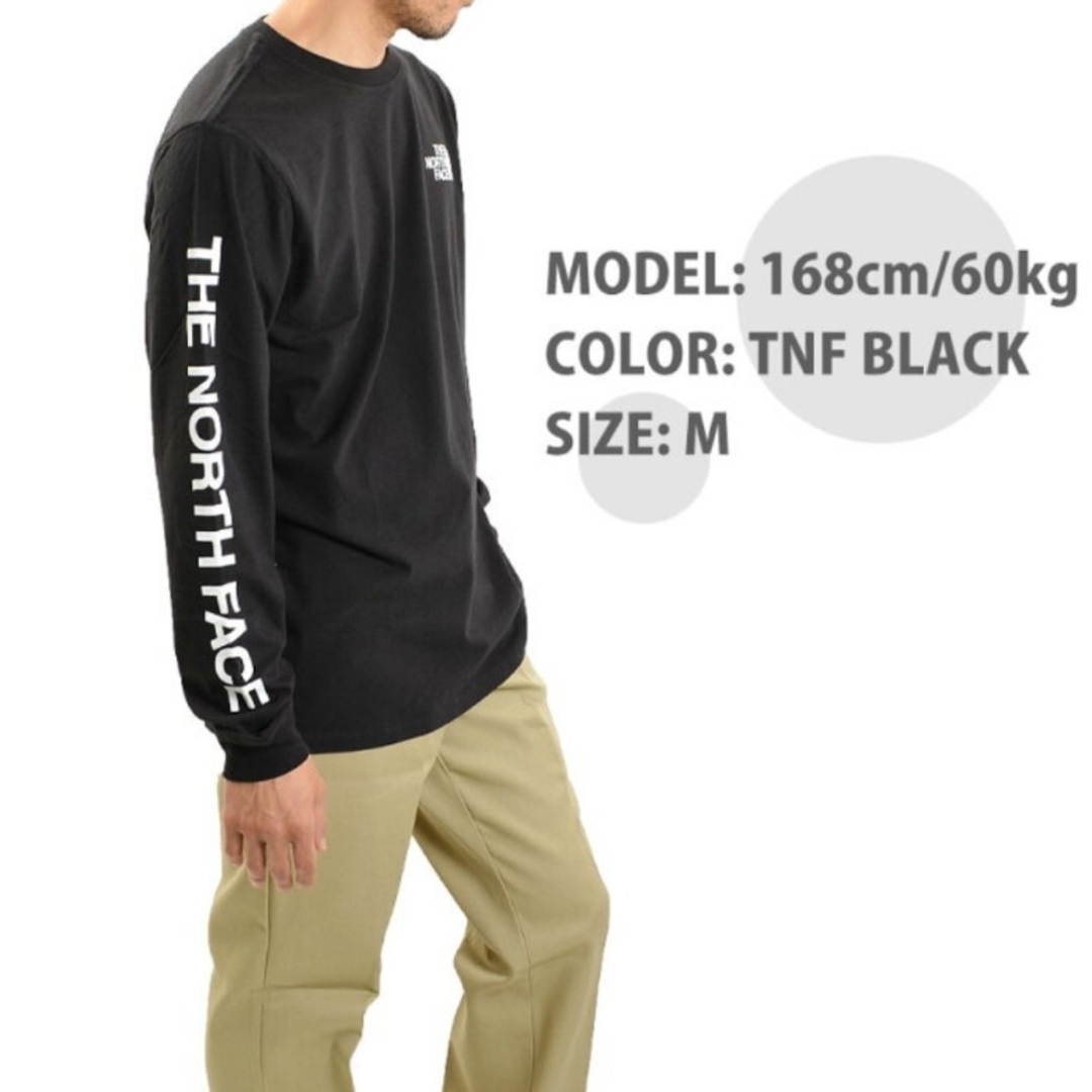 THE NORTH FACE(ザノースフェイス)のTHE NORTH FACE 　ロンT　黒　M メンズのトップス(Tシャツ/カットソー(七分/長袖))の商品写真