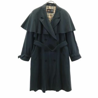 ダックス(DAKS)のダックス 日本製 トレンチコート 9AR 黒 DAKS レディース 古着 【240208】(トレンチコート)